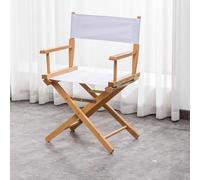 DZYHFCO DUANZEYUQA Taburete profesional plegable para artista de maquillaje con respaldo de lona, silla de director de madera portátil (44 cm-A)