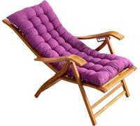 DZYHFCO DUANZEYUQA - Tumbona reclinable plegable, silla reclinable de madera ajustable en 5 posiciones para jardín, patio, balcón, color morado