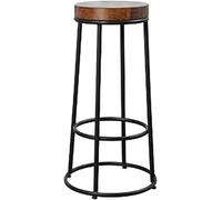 DZYHFCO Taburete de bar de hierro forjado vintage industrial de 75 cm (C)