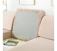 DZYP Funda de Cojín de Sofá Elástica Protector de Cojin de Asiento Separados para Sillón Lavable, Cubierta para Asientos Antideslizante (Caqui,Grande 1 Plaza)