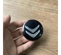 DZYYDS 4 Piezas Coche Tapacubos para Citroen Berlingo 2012-2015,Pegatinas Automóviles Tapas Centrales para Llantas con Coche Logo Emblemas Auto Estilo Accesorios,BlackSilver