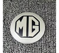 DZYYDS 4 Piezas Coche Tapacubos para MG MG5 2020-2022,Pegatinas Automóviles Tapas Centrales para Llantas con Coche Logo Emblemas Auto Estilo Accesorios,Silver