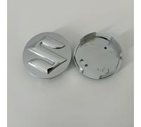 DZYYDS 4 Piezas Coche Tapacubos para Suzuki Ignis 2020-2024,ABS Automóviles Tapas Centrales para Llantas con Coche Logo Emblemas Auto Estilo Accesorios,Silver-54mm