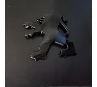 DZYYDS Coche Emblema Logo para Peugeot Partner Van,ABS 3D Capo Maletero Pegatinas Resistente Corrosión Antioxidante Reemplazo Accesorios,Black-M