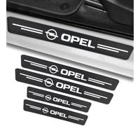 DZYYDS Coche Estribos Pegatinas para Opel Vivaro C Combi,Fibra Carbono Película Protectora Umbral Puerta Bienvenidos Pedal Protección con Logo Emblema Decoración Accesorios Coche