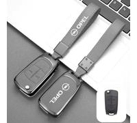 DZYYDS Fundas Llave Coche para Opel Astra L Sports Tourer,Aleación Zinc Estuche Llave Llavero Protector Llave Coche Carcasa Llave Personalizado con Coche Logo Emblema Decorar Accesorios,A-Black