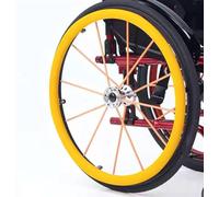 E, 22 Pulgadas, Cubiertas para aro de Empuje de Silla de Ruedas, agarres Antideslizantes de 24 Pulgadas, 1 par de Fundas de Silicona para Empuje Manual de Silla de Ruedas, Cubierta para agar