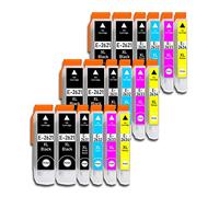 E 26XL - Cartucho de tinta compatible con Epson Expression Premium XP-510, XP-520, XP-600, XP-605, XP-610, XP-615, XP-620, XP-625, XP-700, XP-710, XP-720, XP-720, XP-720, XP-800 XP-810, XP-820 (18 unidades)