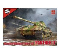 E-50 Panther II 1:35 Modelcollect UA35001, Cañón 10cm, Prototipo Allemand