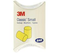 E-A-R Classic Small Earplugs in Pillow Paks, PVC Foam, Yellow, 200 Pairs/Box, Sold as 1 Box