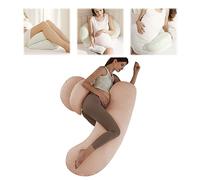 E-ALLDIR Almohada de Embarazo para Mujeres Embarazadas, Almohada para Embarazadas de Cuña,Almohada de Maternidad para Dormir,Almohada de Maternidad con Funda de algodón Desmontable y Ajustable