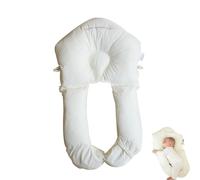 E-ALLDIR Almohada para bebé contra cabeza plana, cojín lateral para bebé, cojín de apoyo de cuerpo completo, forma de U, cojín para la cabeza, reposacabezas ajustable para cabeza, cuello, piernas y