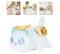 E-ALLDIR MeeMeows Cat Food Plushies, ángel Gato Meemeows Plush, Cat Food Plushies Cat MEE Meow, Cute Anime Cartoon Cat Stuffed Animal Figure Toy Plush Pillow Gift for Fans Kids