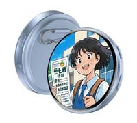 E Badge Pin - Smart Rechargeable Wearable | LED Digital Name Tag With Photo Video Display, For Anime Fans Cosplay Conventions For Collectors Anime Fans Teens Holiday