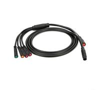 E-Bike 1T5 - Cable de conexión impermeable de 9 pines, 913 AG, para freno, faro de pantalla, mango de gas, 1500 mm, IP67, carcasa ABS codificada por colores, apto para varios marcos de bicicletas
