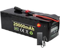E-Bike Battery 36V 20Ah 10S4P Rechargeable Lithium Battery Pack For 1000W Ebike Motorcycle, Go-Kart, Scooter Battery With Charger 36V 20Ah,XT60 plug