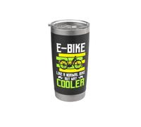 E-Bike Como Una Bicicleta Normal Pero Camino Más Fresco Bicicleta Ebike Humor Vaso térmico de acero inoxidable de doble pared