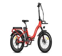 E-bike fafrees f20 max - motor 500w,batería 1080wh,autonomía 110km,color roja