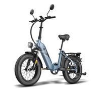E-bike fafrees ff20 polar - motor 500w batería 48v24ah neumáticos de 20 pulgadas frenos mecánicos de disco - azul