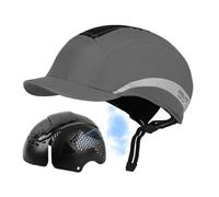 E Bike Helmet, Comfortable Breathable Safety Gear, Anti-Collision Snapback Hat, Adults Outdoor Sports Cycling Hiking Climbing Riding Fishing Camping Work, Lightweight Adjustable Helmet for Travel