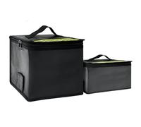 E-Bike - Lote de 2 bolsas de batería ignífugas, resistentes a altas temperaturas, impermeables, a prueba de explosiones, 6 capas ignífugas, bolsas de seguridad de polímero de litio para almacenamiento