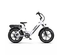 E-bike onesport ot08 - motor 500w batería 48v18ah neumáticos de 20 pulgadas frenos de disco - blanco