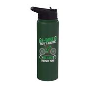 E-Bike Yes it's Electric I just passed you Biker Stainless Steel Insulated Water Bottle