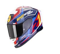 E-Bikers Casco Scorpion Exo-R1 Evo Air Coup azul/rojo-amarillo, talla L