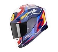 E-Bikers Casco Scorpion Exo-R1 Evo Air Coup azul/rojo-amarillo, talla M