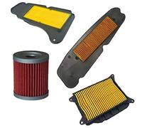 E-BIKERS Kit de 3 filtros de aire y filtro de aceite compatible con Yamaha Majesty X-Max 400 todas las versiones