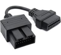 E-Car Connection - Cable adaptador de diagnóstico OBD a 16 pines hembra OBD2 de 20 pines para KIA