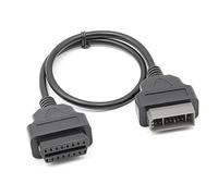 E-Car Connection - Cable Adaptador de extensión para escáner OBD OBDII de 14 Pines Macho a 16 Pines Hembra para vehículos Nissan