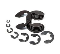 E-Clip Circlip, 20 piezas de 15 mm Anillo retención externo GB896 - Acero aleación (Negro)(Ф5mm 200pcs)