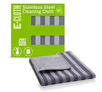 E-Cloth - Paño de Limpieza para Acero Inoxidable, Limpiador de Microfibra de Acero Inoxidable para un Brillo Impecable para electrodomésticos, Horno, Estufa y refrigeradores, Lavable y Reutilizable