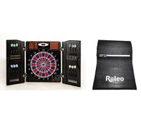 E-Dartscheibe Karella CB 90 + Roleo Dartmatte Con Wurflinie