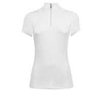 e EQUITYUM Camiseta Concurso Mujer Flora, ajuste Ajustado, Ligero y Cómodo, Ideal para Equitación, Color blanco., L