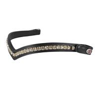 e EQUITYUM Frontal Shaped Silver Gold con botón, materiales suaves y resistentes, cómodo y eficiente, decoración de calidad, estilo único (negro, completo)