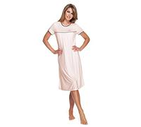 e.Femme® Camisón para Mujer Nicole II 946 de 50% algodón y 50% Modal, salmón, 40