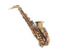 E Flat Saxofón Alto Simulación De Cobre Antiguo Con Estuche Instrumentos Musicales Profesionales