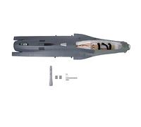 E-flite Fuselage F-16 Falcon-Gray 80 mm EDF- EFL87876 - Piezas de Repuesto para avión