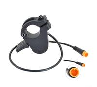E-For - Acelerador de pulgar para manillar de 22,2 mm, acelerador eléctrico impermeable de 3 pines con almohadilla antideslizante, rotación de 0 a 70 grados, compatible con la mayoría de bicicletas
