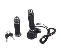 E-For - Agarre del acelerador giratorio para bicicleta con pantalla LCD, medidor de voltaje de 36 V, 48 V, 60 V, 72 V, sensor Hall de 8 pines, control de engranajes de 3 velocidades para scooter