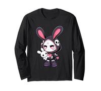 E-Girl Lindo conejo gótico anime gótico kawaii espeluznante estética Manga Larga