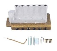 E-Gitarren-Einzel-Schwing-Endstückbrücke, Ersatz für Metall-Tremolosystem, Konstruktion aus Zinklegierung mit einstellbarer Stimmstabilität für Strat-Style-Gitarren