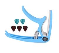 E -GITARTEN -Capo Publicación Rápida para Banjo de Mandolina, Capo de Material ABS con 5 Selecciones Guitarras para un Tono Claro y Presión Equilibrada (BLUE)