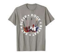 E Guitar Cool My Life Rocks Guitarists Camiseta, Hombre, Pizarra, XXL