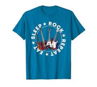 E Guitar Cool My Life Rocks Guitarists Camiseta, Hombre, Zafiro, 3XL