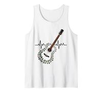E-Guitar En Armonía Floral Naturaleza Camiseta sin Mangas