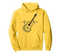 E-Guitar En Armonía Floral Naturaleza Sudadera con Capucha