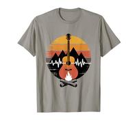 E-Guitar Montañas Sonido de Fuego Camiseta